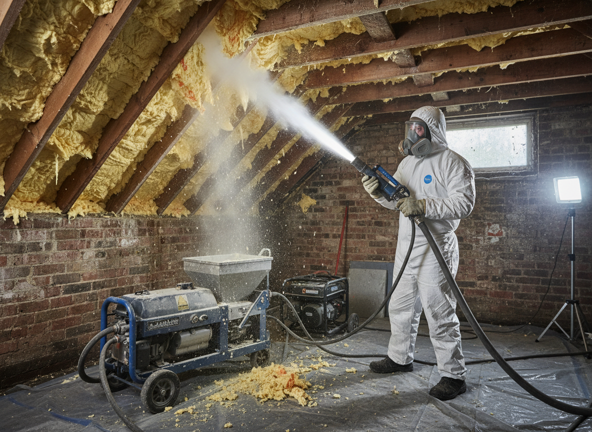 dry ice blasting spray foam removal in Cheltenham
